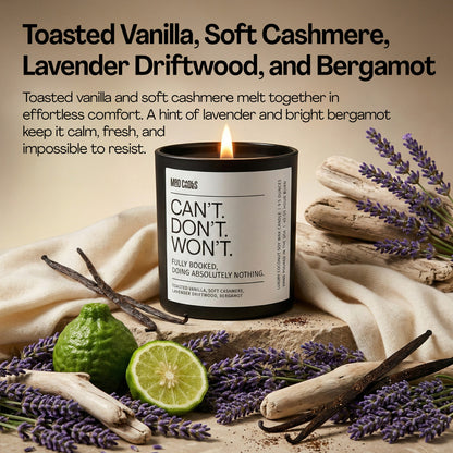 Can’t. Don’t. Won’t.